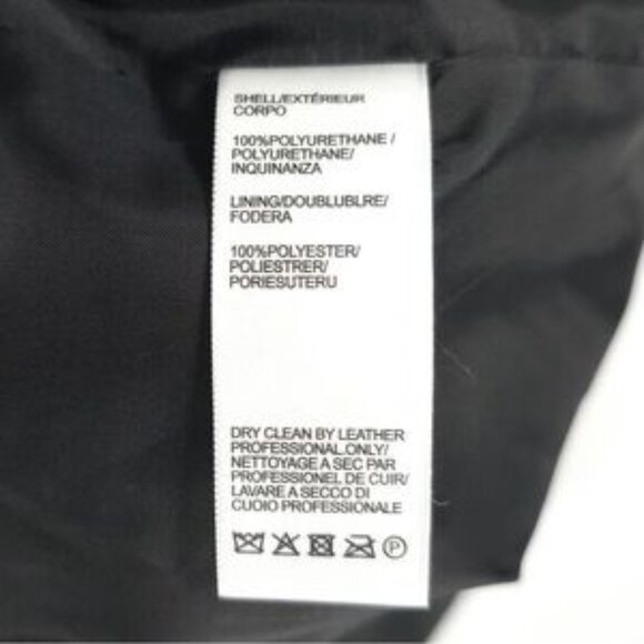 NWT REBECCA MINKOFF BLACK Faux Leather Blazer Jacket 2 Button & Pockets Sz M & L - Picture 13 of 16